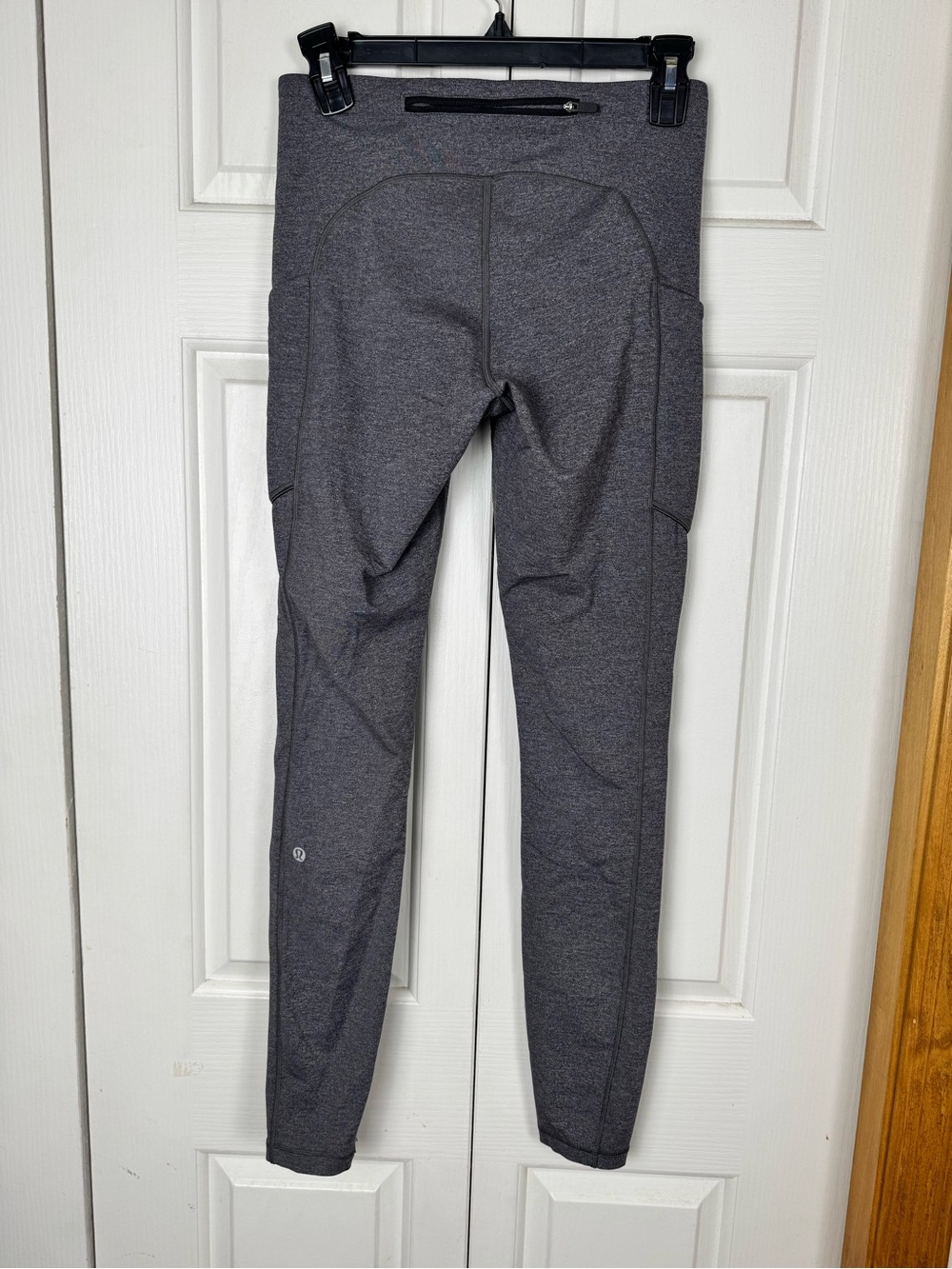 lululemon athletica Heathered Charcoal Gray Leggings with Zip Pocket - Picture 3 of 6